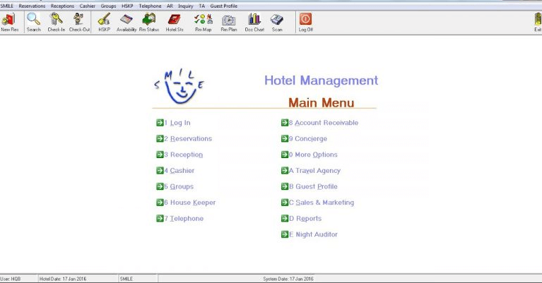 Phần mềm quản lý resort Smile.