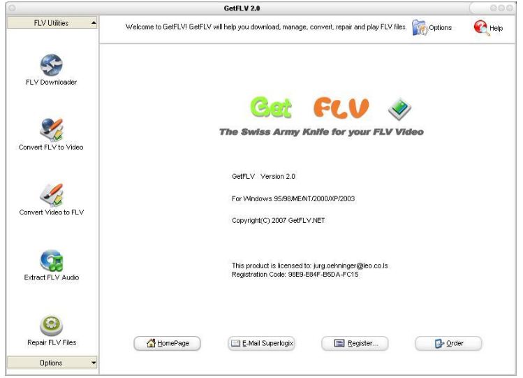 Phần mềm download video miễn phí - GetFLV