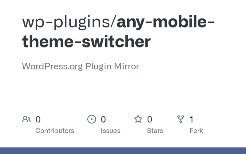 Plugin Worrdpress Any Mobile Theme Switcher 