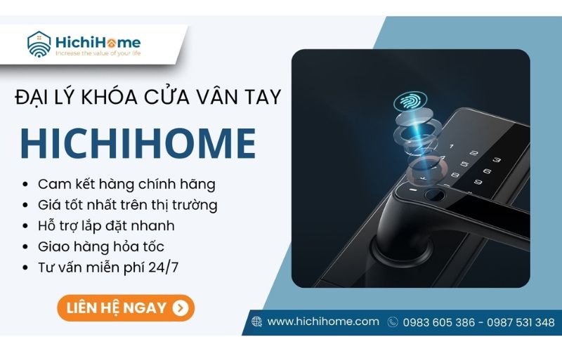 Địa chỉ mua khóa vân tay chính hãng Hichihome