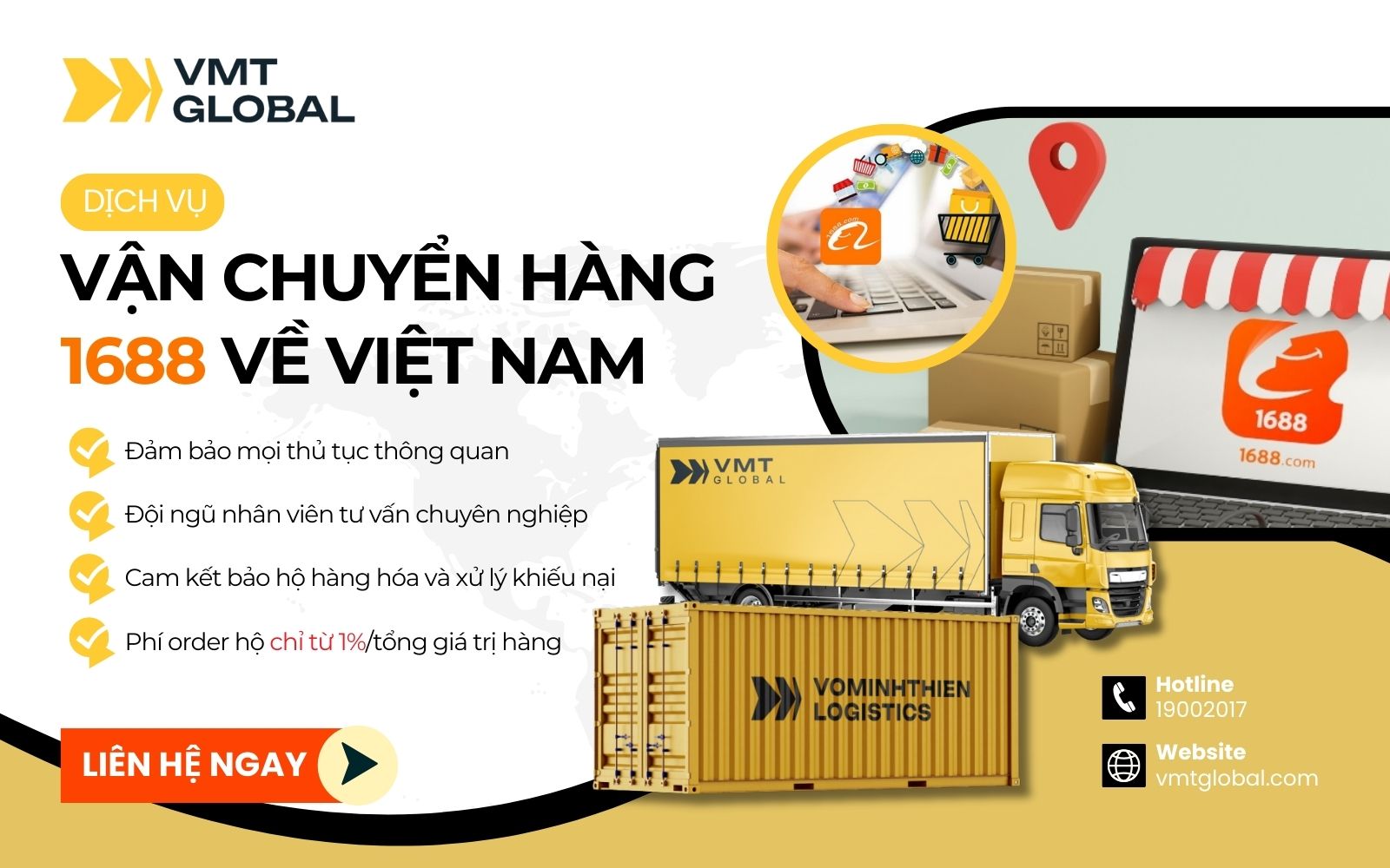 Dịch vụ mua hộ hàng 1688 tại VMT Global