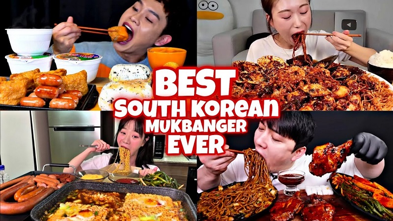 Video mukbang và nấu nướng